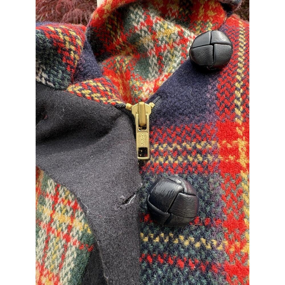 L.A.M.B. Gwen Stefani Jacket Wool Plaid Vintage 2008 Asymmetrical Zipper Size 8 - Picture 8 of 13
